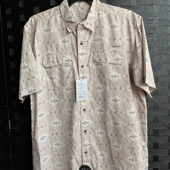 Men's Ariat Tek Short Sleeve Shirt - Picture 1 of 4